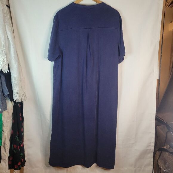 Long Tall Sally Navy Blue Button-Down Dress - Picture 8 of 16